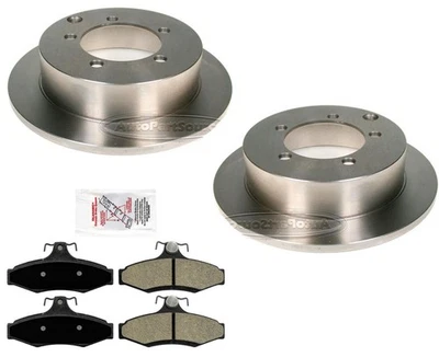 Fits 1997-2004 Mitsubishi Diamante Rear Brake Rotors & Metallic Brake Pads - Image 1 of 4