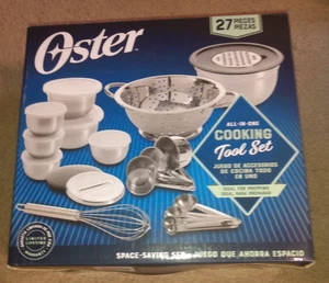 Oster   27-Piece Kitchen Prep & mix tool measuring  Set, Stainless Steel  - Picture 1 of 6