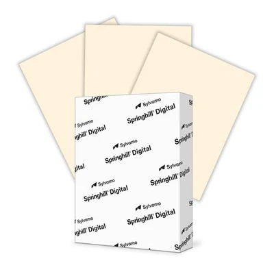 PREMIUM Springhill 8.5” x 11” Ivory Colored Cardstock Paper, 110lb, 199gsm, 250 Sheets (