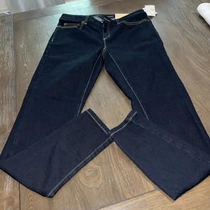 Michael Kors Damen Größe 4 Dark Wash Izzy Skinny Leg Denim Jeans - Bild 1 von 6
