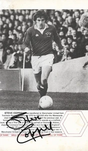 MAN UNITED & ENGLAND: STEVE COPPELL SIGNED 10.5x6.5 BOOK/ANNUAL PICTURE+COA - Picture 1 of 1