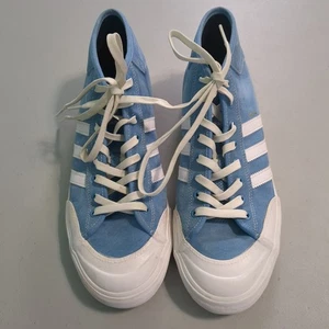 Scarpe da skate Adidas Matchcourt Mid Marc Johnson blu e bianche sneakers 10,5 - Foto 1 di 5