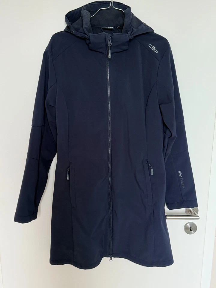 Jacke Softshellmantel Mantel blau Gr.M 40 CMP Wasserabweisend - Bild 1 von 1