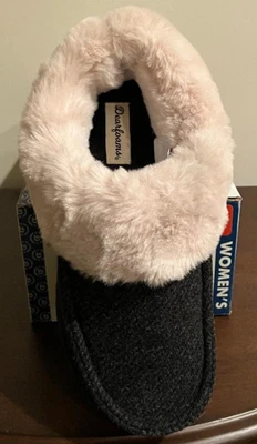 Zapatillas zueco de espuma viscoelástica DEARFOAMS para mujer M 7-8 negras para interiores/exteriores  Foto 1 de 4