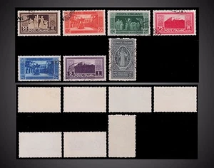 1929 ITALY Abbey of Monte Cassino, St. Benedict USED  SCT. 232-238 MI.318 - 324 - Bild 1 von 1