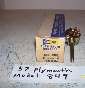 57 1957 Plymouth radio volume control NOS for Mopar model 849 - Picture 1 of 3