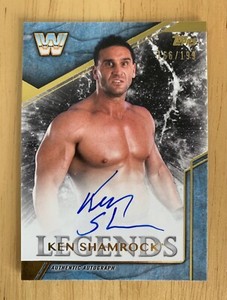 2017 Topps WWE Legends Ken Shamrock Autograph #/199 On Card Auto UFC WWE Legend