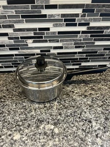 Wonder Ware 18/8 3 Ply Manganese Stainless Steel Sauce Cook Pan With Lid 2.5 Qt - Picture 1 of 7
