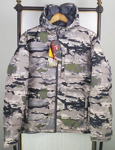 BROWNING New $229 Mens Size Medium Insulated Jacket Primaloft Silver Camo Hood - Picture 1 of 23