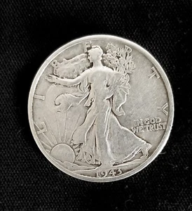Liberty Silver Half Dollar 1942, S Mint AW Stamped Low Grade - Imagen 1 de 3