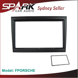 SP Double 2DIN Facia Kit Panel Fascia Dash For Porsche Boxster Cayman 2004-2009 - Picture 1 of 2