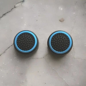 2 Thumb Grip Caps Black Blue Cover for PlayStation Portal Steamdeck Switch  - Picture 1 of 6