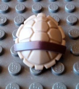 LEGO Turtle Shell Backpack TAN TMNT Armor Mutant Ninja Turtle 2014 Minifigure - Picture 1 of 2