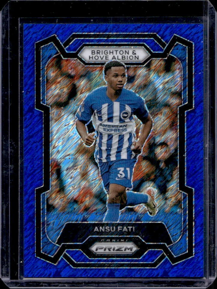 2023-24 Prizm EPL Ansu Fati Blue Shimmer Prizm #8/8 Albion