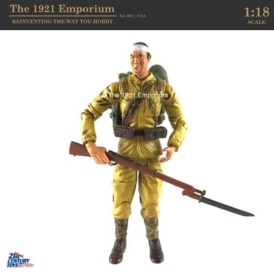❀ 1:18 21st Century Toys Ultimate Soldier WWII Japanese Imp. Фигурка морского пехотинца No4 - Изображение 1 из 3