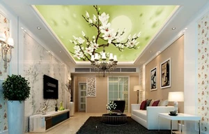 3D White Flower Tree 8 Wall Paper Wall Print Decal Wall Deco AJ WALLPAPER Summer - Picture 1 of 5