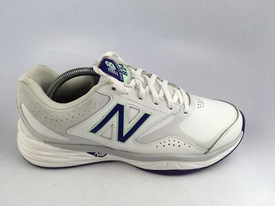 New Balance Mujer WX824WV1 Entrenador Cruzado Blanco/Violeta Talla 10.5 D Foto 1 de 4