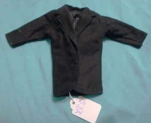 Abrigo básico de traje de algodón negro para muñecas de moda y BJD de 12" KNOW34 - Imagen 1 de 7