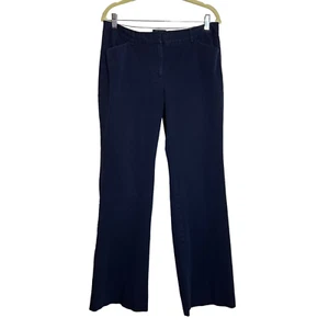 Pantalones para mujer Body by Victoria talla 12 azul marino pierna acampanada algodón spandex - Imagen 1 de 6