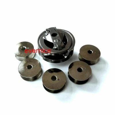 Gancho + Estojo Bobina + 5 Bobinas Para Mitsubishi Dy-253 Durkopp Adler 265 Baoma 0378 - Imagem 1 de 4