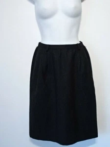 Vintage Valentino Boutique Grey Wool Straight Skirt Sz 8 - Picture 1 of 9