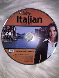 Instant Immersion ITALIAN Levels 1, 2, & 3 Family Edition DISC ONLY VA - Picture 1 of 1