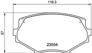MINTEX FAST ROAD TRACK DAY FRONT BRAKE PADS FOR MAZDA MX5 TURBO EUNOS ROADSTER - Picture 1 of 9