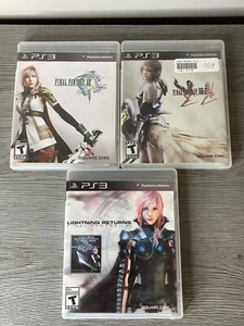 Final Fantasy PS3 Game Lot - Sony PlayStation 3 CIB - XIII, XIII-2, Lightning - Picture 1 of 10