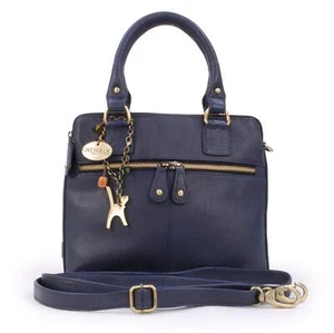 - Damen Umhängetasche Leder - mittlere Handtasche mehrere Taschen - Schultergurt Reg... - Bild 1 von 6