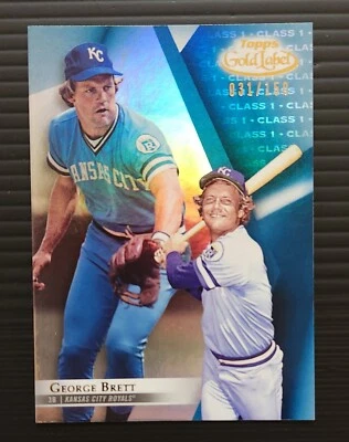 2018 Topps Gold Label George Brett Blue /150 Royals - Image 1 of 2