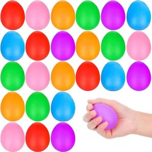 Easter Eggs Stress Ball Toys Kids 24 PCS Easter Basket Squishy Party Favors OW - Picture 1 of 8