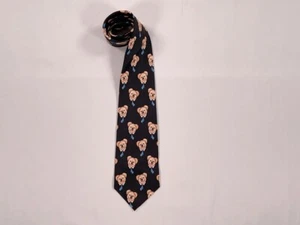 Polo by Ralph Lauren Silk Tie – Bear Print Pattern – 58" x 3.75" - Hand Made USA - Picture 1 of 7