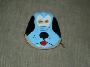 PLUTO Coin Purse with working Zipper. Vintage Blue. - Picture 1 of 10