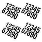  4 Sets Moderne Hausnummern Aufkleber Per Buchstabe Digitale Adressetiketten