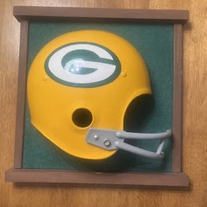 1960s GREEN BAY Packers Vintage Football Helmet Plaque - Picture 1 of 5