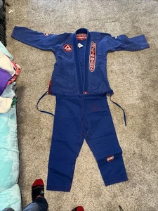 Gracie Barra Limited GB Equipe Edition Blue Kimono/Pants Brazilian Jiu-Jitsu A1 - Picture 1 of 8