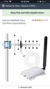 Amplificateur de signal pour téléphone portable AT&T, Verizon marque Ismnd - Photo 1 sur 15