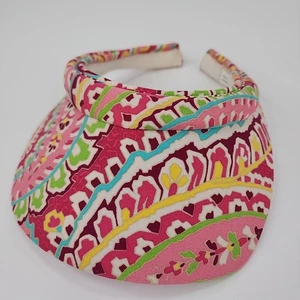 Vera Bradley Sonnenblende rosa Blumen Hut Tennis Pickleball Golf Fitnessstudio Damen - Bild 1 von 8