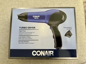 Conair Turbo Styler Ionic Shine 1875 Watt Hair Dryer Blue - Picture 1 of 1