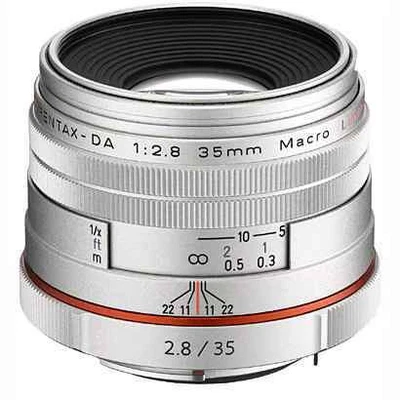 New PENTAX Camera Lens HD PENTAX DA 35mmF2.8 Macro Limited Silver Prime Lens   l - Image 1 of 4