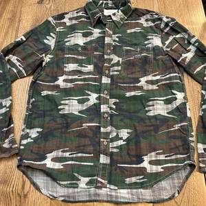 Ralph Lauren Denim & Supply Herren Hemd mit Knöpfen Grün Camouflage Army, Gr. XL - Bild 1 von 10