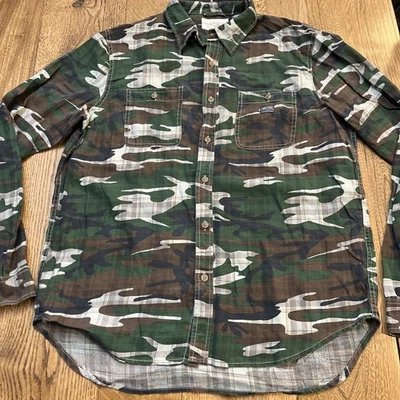 Ralph Lauren Denim & Supply Men's Button Shirt Green Camo Army, Size XL - Image 1 of 4