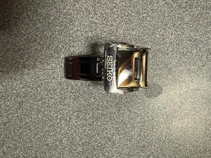 Seiko 18mm Deployment SS Watch Buckle Clasp D00F1BC-BK00 for SARC010, 6R20-00E0 - Picture 1 of 5