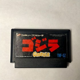 Godzilla Nintendo Famicom FC TOHO 1988 Japan Import Cartridge Tested THF-GZ