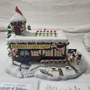 Hawthorne Village 2003  Rudolph's Christmas Town Coach Comet's Flight Camp   - Picture 1 of 5