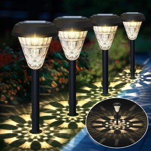 8 Pack Super Bright Solar Lights Outdoor Waterproof Pathway Outdoor Lights wi... - Picture 1 of 7