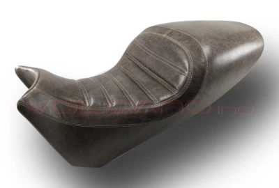 Funda Asiento Ducati Diavel 1200 Cuero Genuino Envejecido Volcano Antideslizante Beige Foto 1 de 3