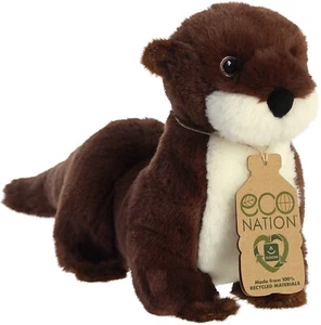 Aurora - Eco Nation - 13.5" River Otter Responsibly Made Stuffed Animal - Picture 1 of 5