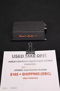Harley-Davidson Boom Audio Stage II Amplifier 14-22 Touring/Tri Glide 76000277B - Picture 1 of 5