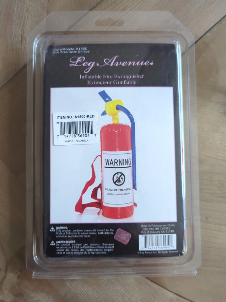 Leg Avenue Inflatable Fire Extinguisher Costume Accessory By Leg Avenue #A1500 - Image 1 of 1